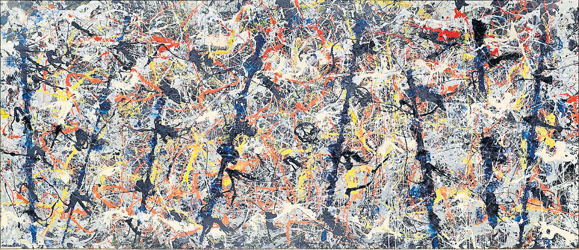 Jackson Pollock, Blue 212.1 x 488.9 cm National Gallery of Australia, Canberra | image: © The Pollock-Krasner Foundation ARS, NY and DACS London 2016