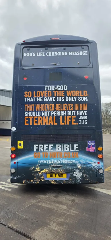 Buses to display John 3:16 to thousands