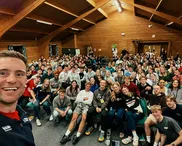 Hundreds of young sportspeople gather