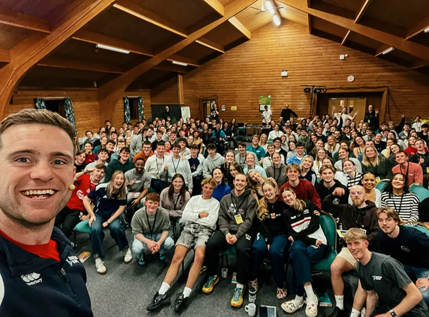 Hundreds of young sportspeople gather