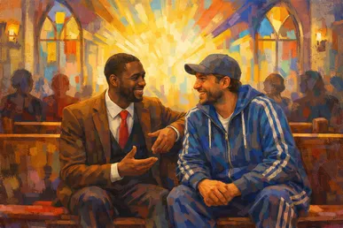 Communion from the hands of the tailored and the track-suited