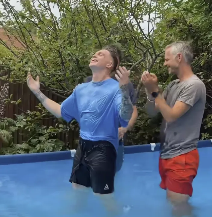 YouTuber Joe Weller is baptised