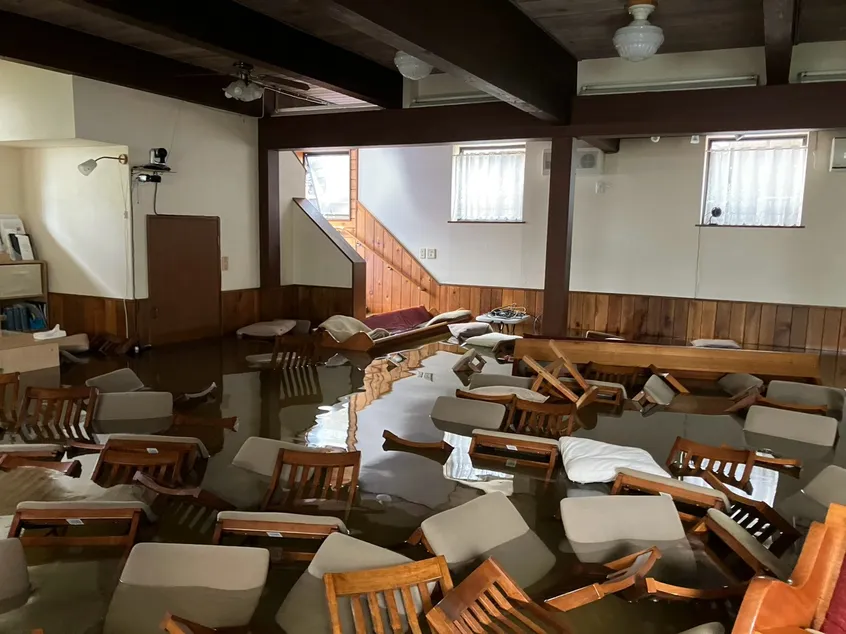Flooding devastates church in Japan