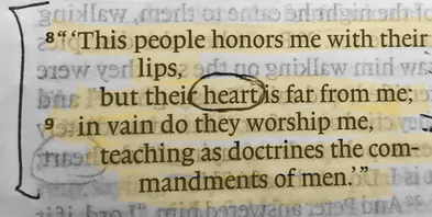 Holiness rooted in the heart