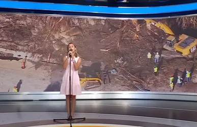 Young survivor sings tribute to Texas flood victims