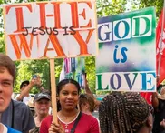 National flags banned at public faith celebration