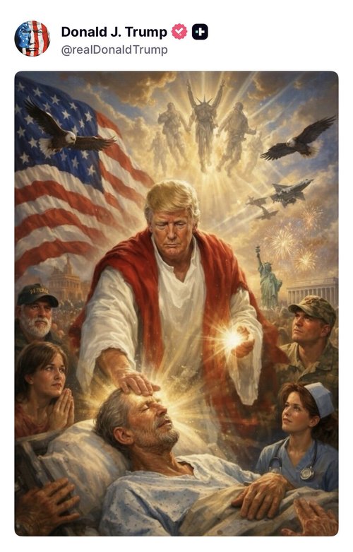 Trump Jesus post